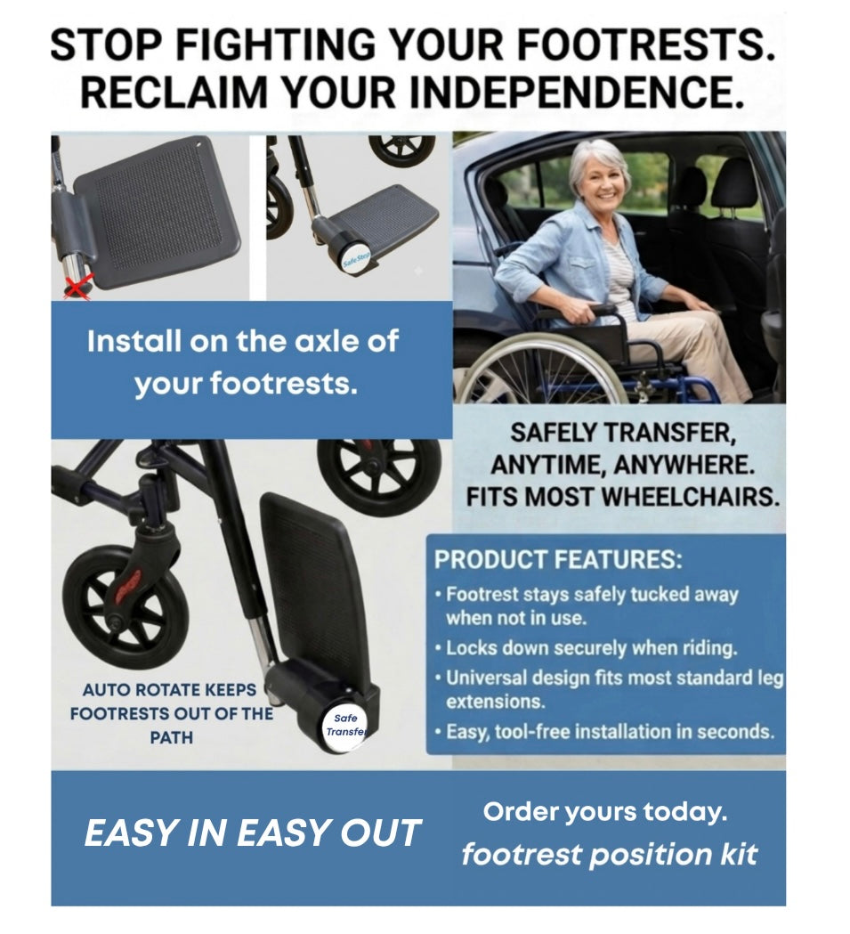 EASY IN EASY OUT footrest position kit